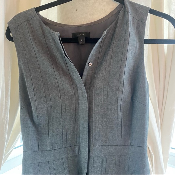 100% Wool Grey Pleated Dress - Picture 4 of 13